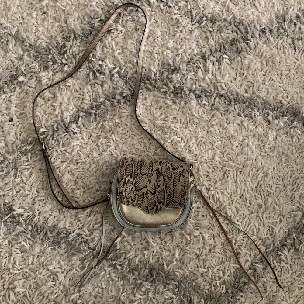 Rebecca Minkoff Mini Sydney Python Crossbody Bag - image 1